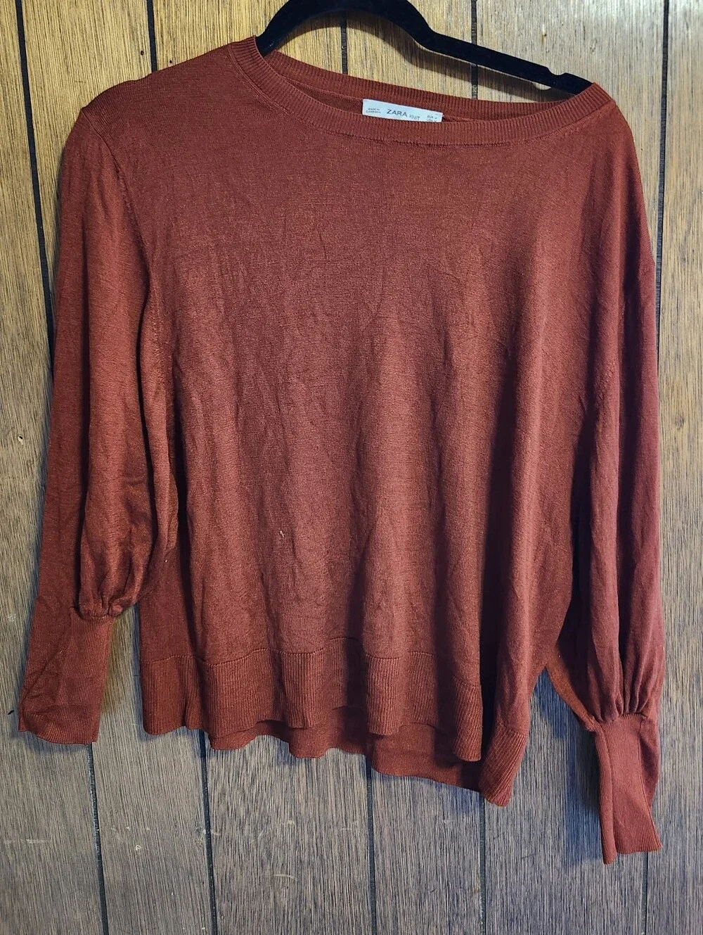 Zara knit rust